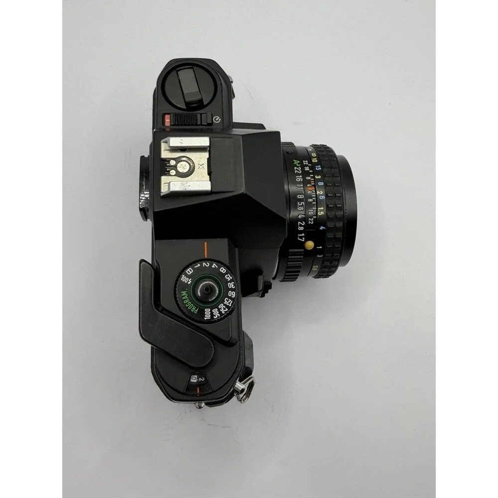 Pentax P3 35mm SLR Film Camera w/ SMC Pentax-A 50mm f/1.7 Lens Tested Powers On